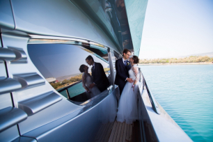 Юля и Теодор, свадьба в Афинах, Греция, фотосессия на яхте