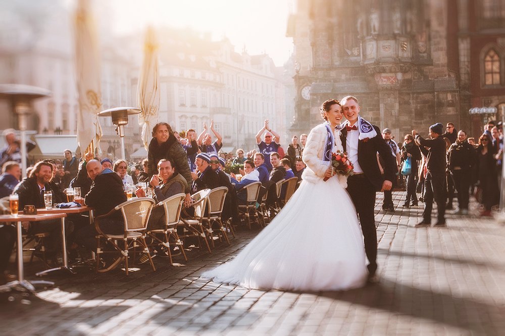 Свадьба в Праге. Староместская площадь.